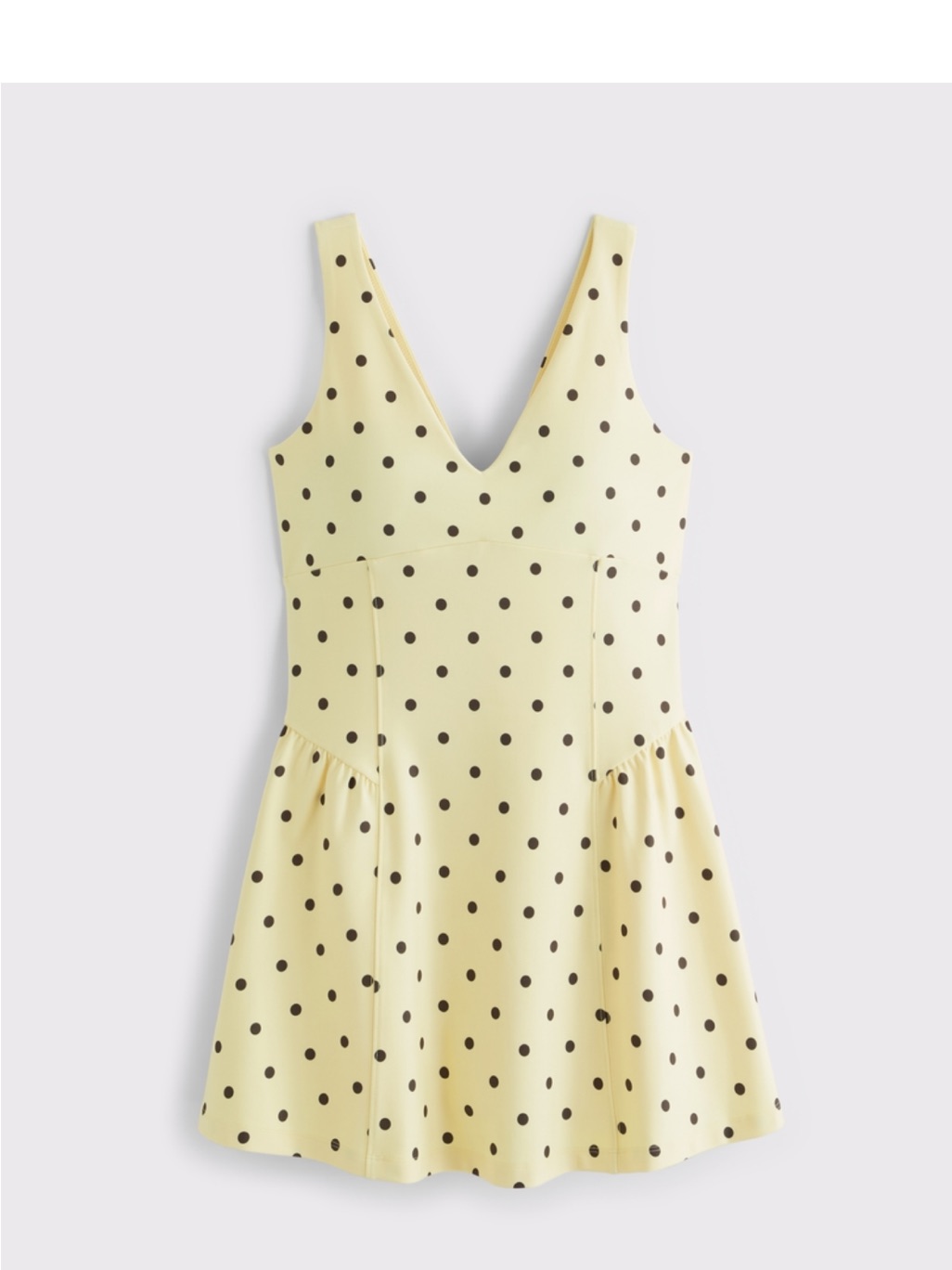 Abercrombie & Fitch Yellow Polka Dot Sleeveless Dress — image 2 of 4